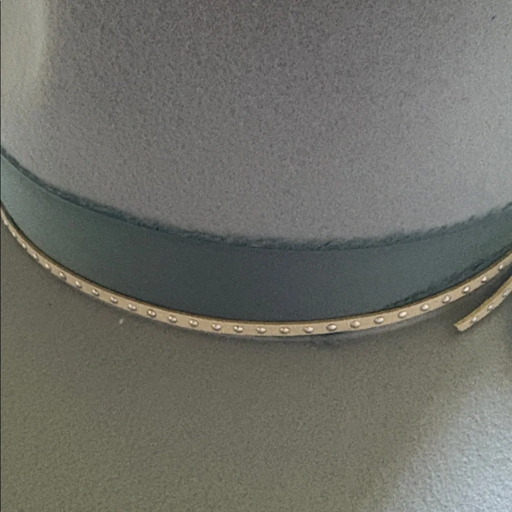 Wyeth Light Blue Wide Brim Hat with Bow - Picture 10 of 11